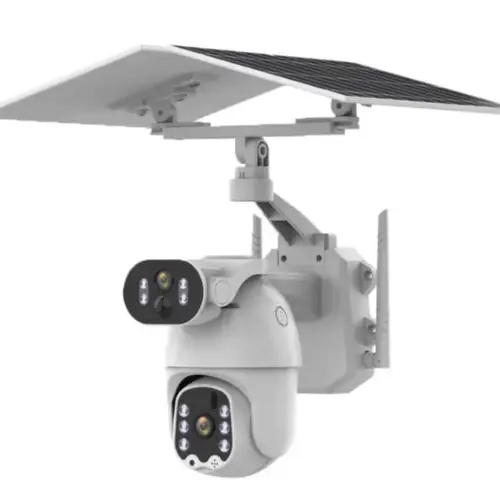 ubox 6mp dual solar panel solar PTZ camera