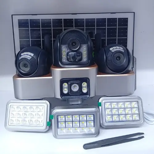 Triple lens 4G solar ptz Camera