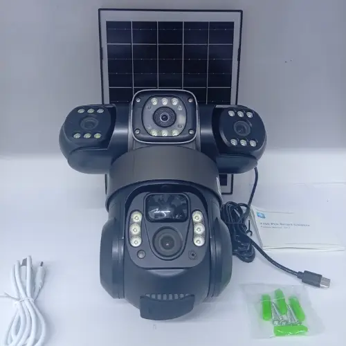 V380 Solar PTZ Triple Lens WiFi Camera